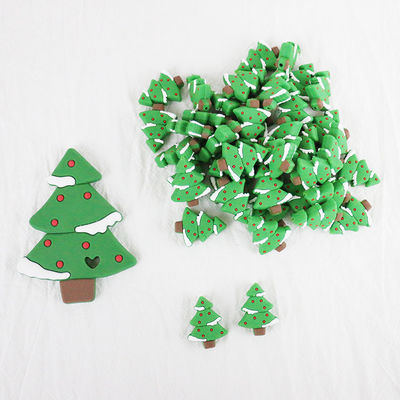 Mini Food Grade Christmas Silicone-Parels voor DIY-de Halsband van de Fopspeenketting