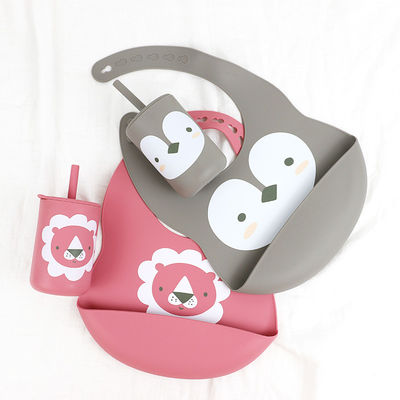OEM Baby Feeding Bib - One Piece In A Polybag voor baby's en zuigelingen die siliconen bib voeden