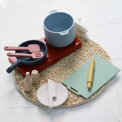 Fabriek Nieuwe aankomst Pretend Play Set Keuken Speelgoed Montessori Onderwijs Silica Gel Keuken Silica Speelgoed