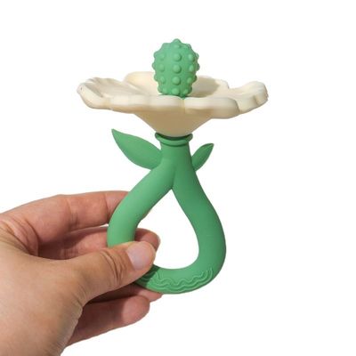 PAISEN Custom 6 maanden Bloemenplant vorm tandjes 100% natuurlijke rubber tanden siliconen tandjes kauwde schudden zacht baby speelgoed