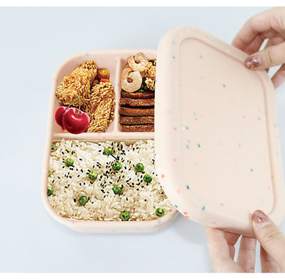 kwaliteit  Sustainable Silicone Food Storage Container For Students Workers ODM fabriek