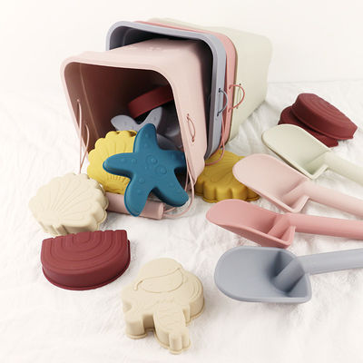 Van de Babytoy bucket set beach toy van het Wholesalessilicone de Kinderenzand het Spelen het Stuk speelgoed van de het Strandemmer van de Vormdouche