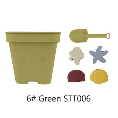 Van de Babytoy bucket set beach toy van het Wholesalessilicone de Kinderenzand het Spelen het Stuk speelgoed van de het Strandemmer van de Vormdouche
