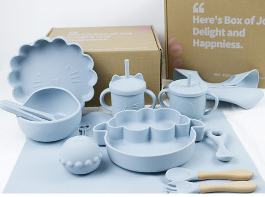 De in het groot Baby Geschirr leidde het Spenen van de de Lepelkom van de Siliconeslab van de de Lepelkom de Baby van het de Plaatsilicone het Voeden Vaatwerk Vastgesteld Product