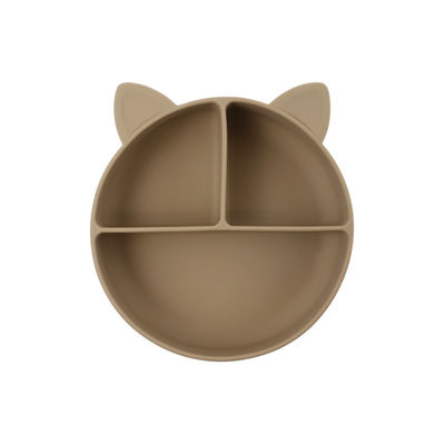 Voedingsmiddelen Silicone Baby Cat Split Plate Voeding Bowl Cartoon Fox Dishes Zuig