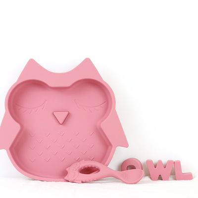De nieuwe van het de Lepelvoedsel van de Aankomstbaby Lepel van het de Rangsilicone met de Vriendschappelijke Jonge geitjes die van Peutereco Baby de Dierlijke Lepel van het Stijlsilicone voeden