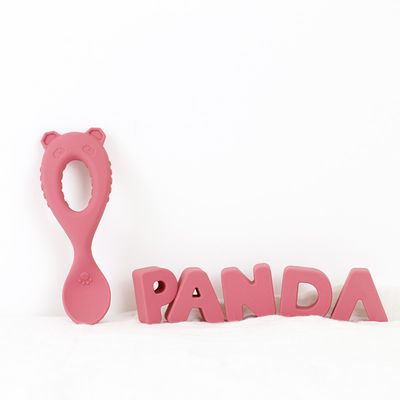 De nieuwe van het de Lepelvoedsel van de Aankomstbaby Lepel van het de Rangsilicone met de Vriendschappelijke Jonge geitjes die van Peutereco Baby de Dierlijke Lepel van het Stijlsilicone voeden