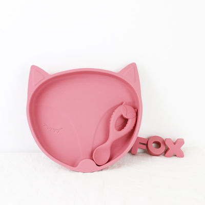 De nieuwe van het de Lepelvoedsel van de Aankomstbaby Lepel van het de Rangsilicone met de Vriendschappelijke Jonge geitjes die van Peutereco Baby de Dierlijke Lepel van het Stijlsilicone voeden
