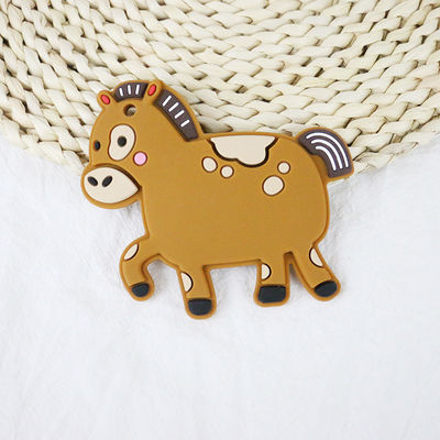 Kleurrijk Baby Gepersonaliseerd Silicone Teether met Schapenpaard Dino Shape