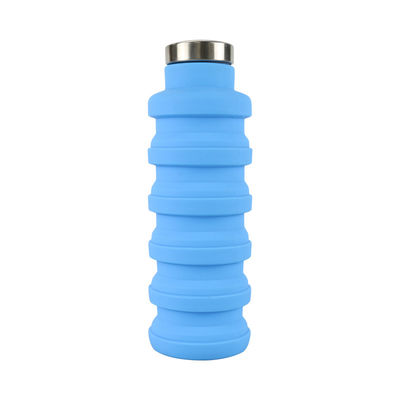 OEM ODM de Fles Zachte Vouwbare 500Ml van het Siliconewater voor het Lopen
