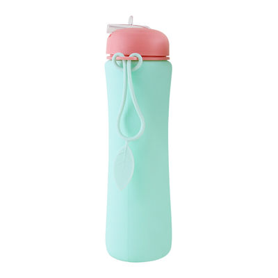 OEM ODM de Fles Zachte Vouwbare 500Ml van het Siliconewater voor het Lopen