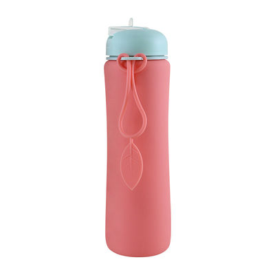 OEM ODM de Fles Zachte Vouwbare 500Ml van het Siliconewater voor het Lopen