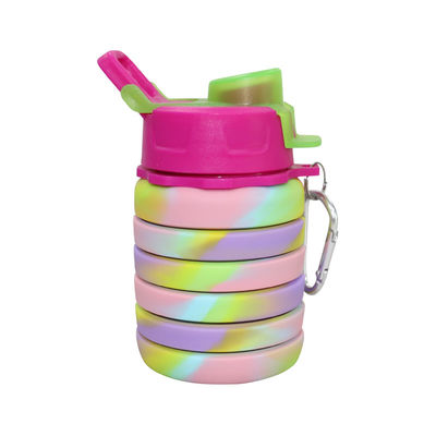 OEM ODM de Fles Zachte Vouwbare 500Ml van het Siliconewater voor het Lopen