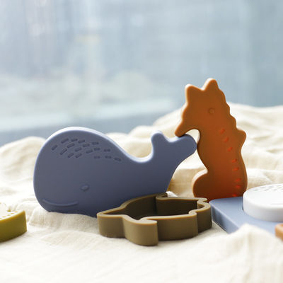 Van het overzeese het Oceaanraadsel Dierensilicone, Onderwijsmontessori-Babyraadsel