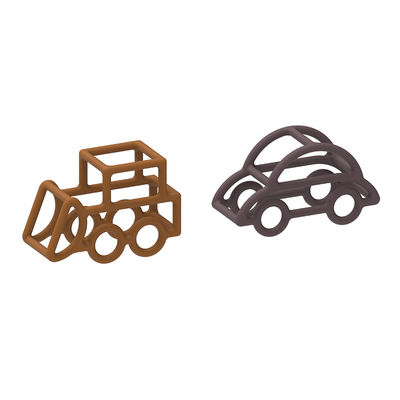 Van het de Babysilicone van de autovorm van de het Speelgoed het Multikleur van de het Voedselrang Niet-toxische Materiaal