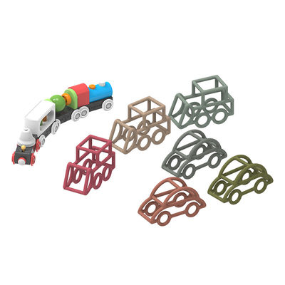 Van het de Babysilicone van de autovorm van de het Speelgoed het Multikleur van de het Voedselrang Niet-toxische Materiaal