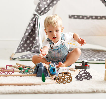 Van het de Babysilicone van de autovorm van de het Speelgoed het Multikleur van de het Voedselrang Niet-toxische Materiaal
