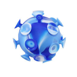 De multi Gekleurde Bal van de het Speelgoedzuignap van het Babysilicone voor Kinderenpartij