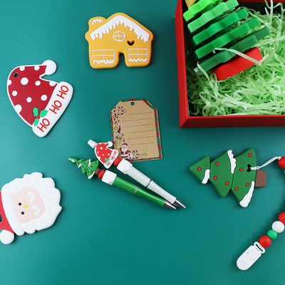 Speelgoed van het de Babysilicone van BPA het Vrije, Kerstboomstapelaar voor Jonge geitjes Teether