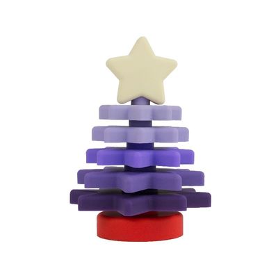De Sterstapelaar BPA Vrije Eco van het Kerstmissilicone Vriendschappelijk voor Kindonderwijs