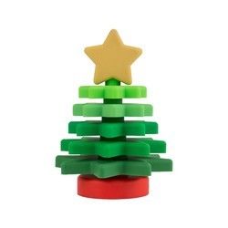 De Sterstapelaar BPA Vrije Eco van het Kerstmissilicone Vriendschappelijk voor Kindonderwijs
