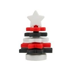 De Sterstapelaar BPA Vrije Eco van het Kerstmissilicone Vriendschappelijk voor Kindonderwijs