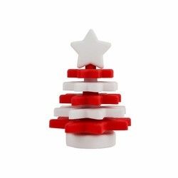 De Sterstapelaar BPA Vrije Eco van het Kerstmissilicone Vriendschappelijk voor Kindonderwijs