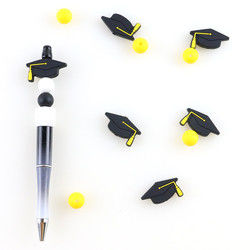Aangepaste Brandpuntssiliconeparels voor de Armbandklem DIY van de Pennengraduatie