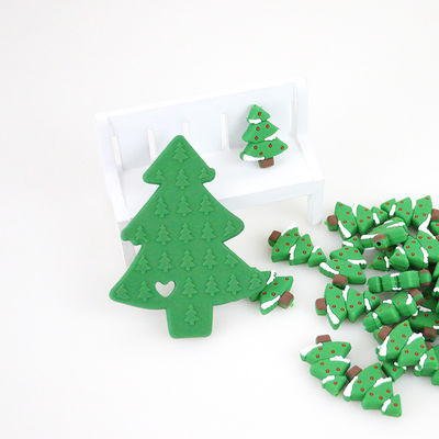 Mini Food Grade Christmas Silicone-Parels voor DIY-de Halsband van de Fopspeenketting