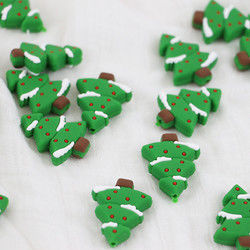 Mini Food Grade Christmas Silicone-Parels voor DIY-de Halsband van de Fopspeenketting