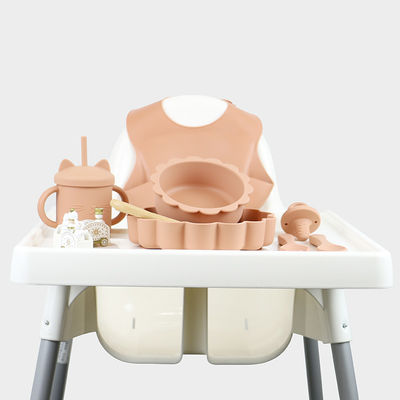 5 de Misstapbaby van PCs niet het Voeden Silicone Vastgestelde Waterdichte BPA Vrij voor Kinderen