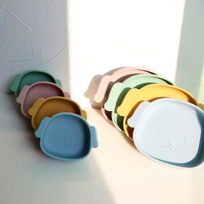 Het de Peutersilicone van de hondvorm plateert Voedselrang niet Giftige Vriendschappelijke Eco