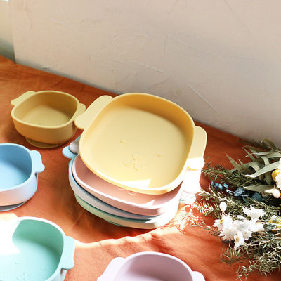 Het de Peutersilicone van de hondvorm plateert Voedselrang niet Giftige Vriendschappelijke Eco