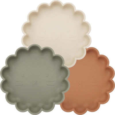 Platen van het de Peutersilicone van de Eco de Vriendschappelijke Zuiging Zacht voor OEM van het Babydiner