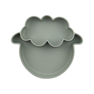 De veelvoudige Platen van het de Peutersilicone van de Kleuren niet Misstap met Zuigingstype van de Schapenstijl