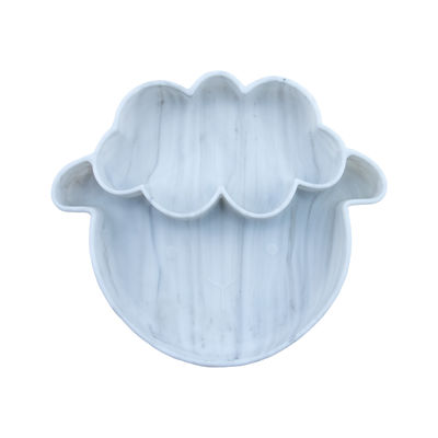 De veelvoudige Platen van het de Peutersilicone van de Kleuren niet Misstap met Zuigingstype van de Schapenstijl