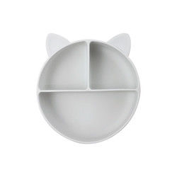 Cat Style Kids Silicone Bowl, Kleurrijke Silicone Verdeelde OEM van de Zuigingsplaat