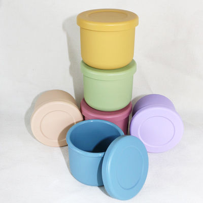 Reeks van de het Siliconekom van BPA de Vrije, Silicone Bento Boxes With Customized Logo