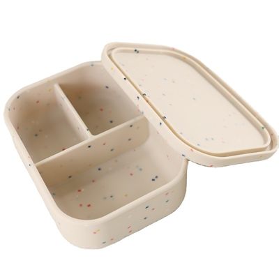 Doos van de het Siliconelunch van 800ml 1200ml de Opvouwbare voor Openluchtbureau Bento