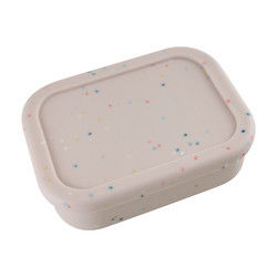 3 de Lunchcontainers van het compartimentensilicone, Opnieuw te gebruiken Silicone Bento Lunch Box Leak Proof