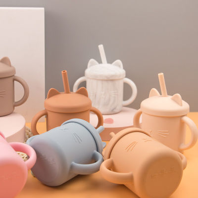 Van het de Peutersilicone van de voedselrang de Kop Eco Vriendschappelijke Cat Kitten Animal Style