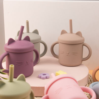 Van het de Peutersilicone van de voedselrang de Kop Eco Vriendschappelijke Cat Kitten Animal Style