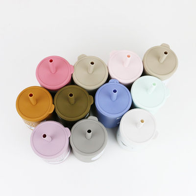 BPA Vrij Straw Cup Silicone Coffee Mug voor Peuterjonge geitjes het Drinken