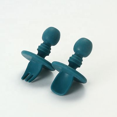 Mini Food Grade Silicone Forks en Lepelsbpa Vrije niet Giftig voor Babypeuter