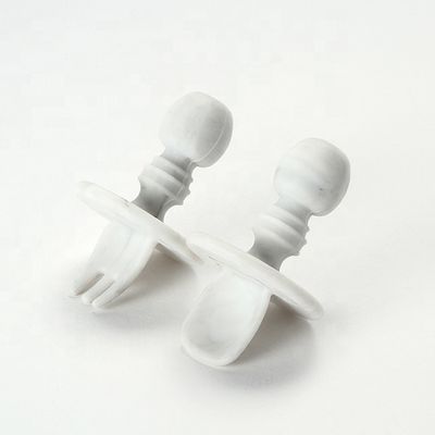 Mini Food Grade Silicone Forks en Lepelsbpa Vrije niet Giftig voor Babypeuter