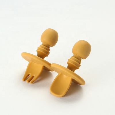 Mini Food Grade Silicone Forks en Lepelsbpa Vrije niet Giftig voor Babypeuter
