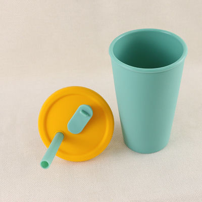 Van de het Siliconekoffie van het reiskamp de Opvouwbare Kop 350ml met Straw Lid