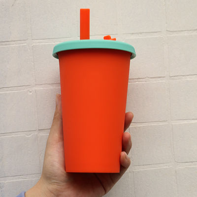 Van de het Siliconekoffie van het reiskamp de Opvouwbare Kop 350ml met Straw Lid
