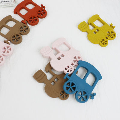 Weinig Baby Teether van het Treinsilicone voor Halsband Toy Non Toxic