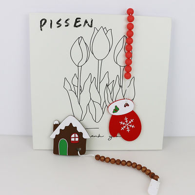 DIY-Siliconekerstboom Teether, Veilige Zachte Rubberparels voor Tandjes krijgen